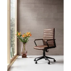 Chaise De Bureau Pivotante Labora Marron