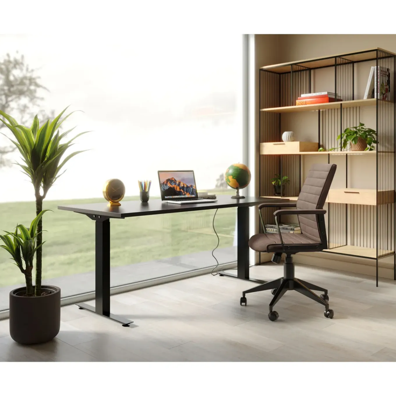 Chaise De Bureau Pivotante Labora Marron