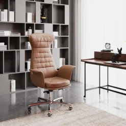 Chaise De Bureau Pivotante Brady Argente
