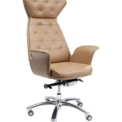 Chaise De Bureau Pivotante Brady Argente