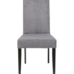 Chaise Econo Velours Cotele Gris