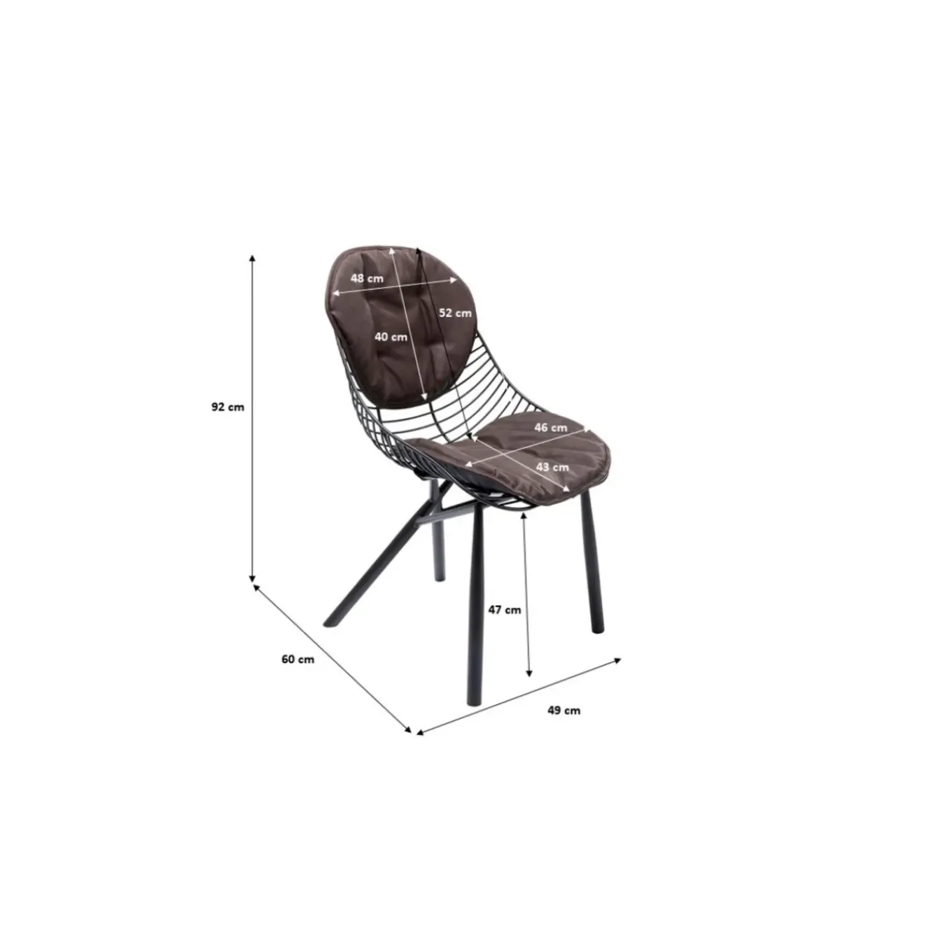 Chaise Fynn Marron
