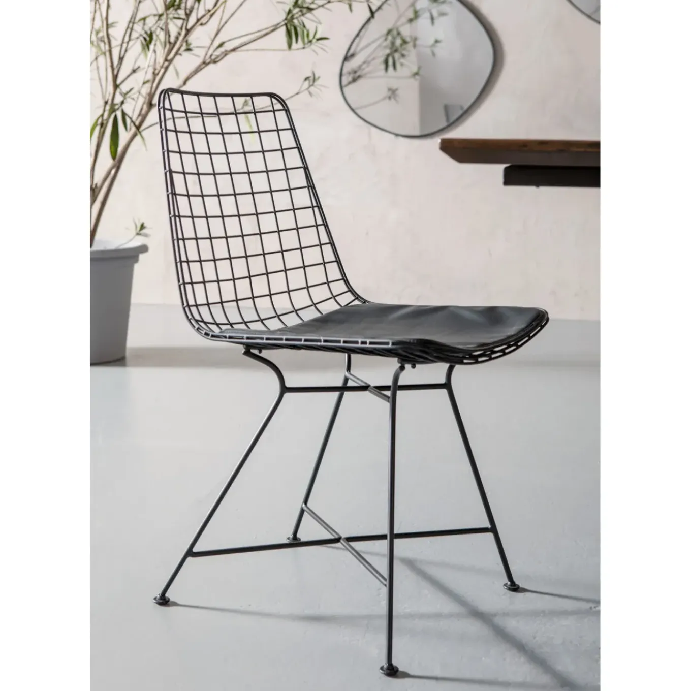 Chaise Grid Noir