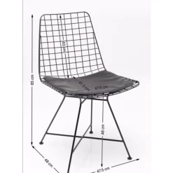 Chaise Grid Noir