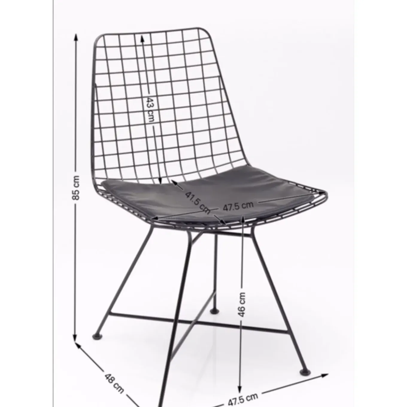 Chaise Grid Noir