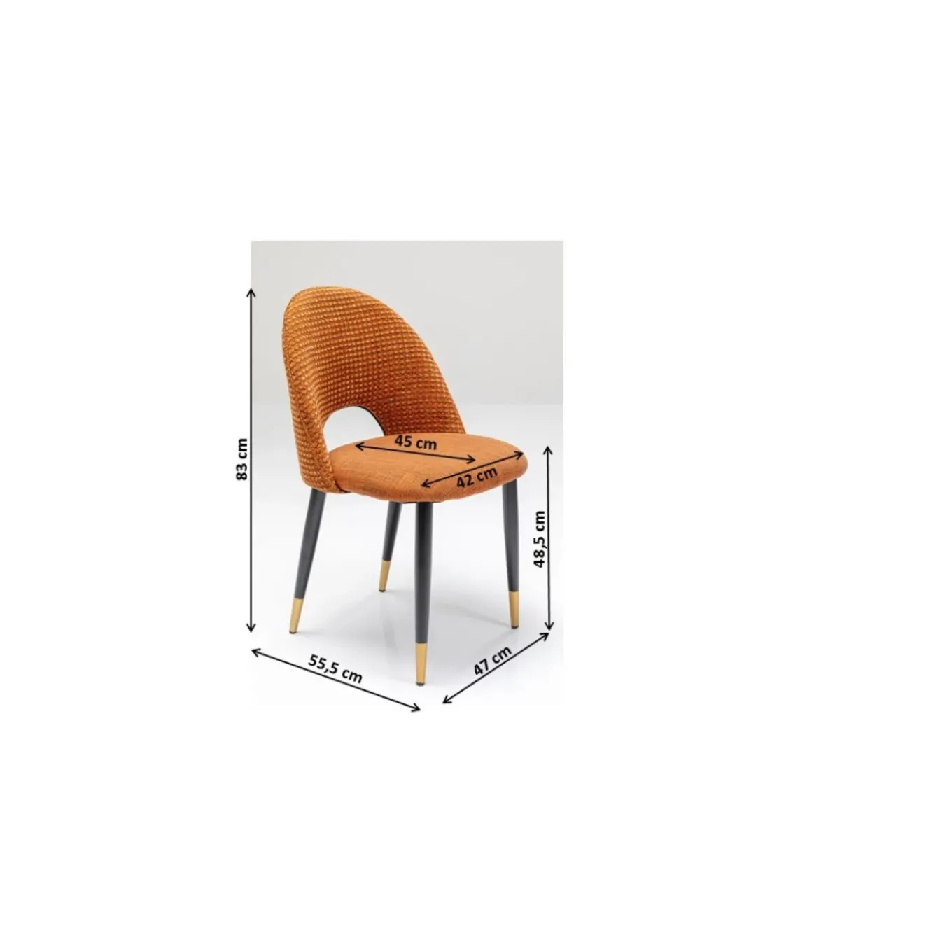 Chaise Hudson Orange