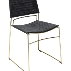 Chaise Hugo Noir/Dore