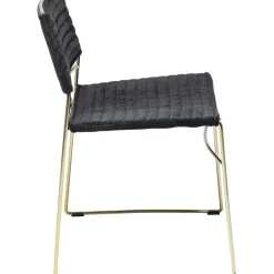 Chaise Hugo Noir/Dore