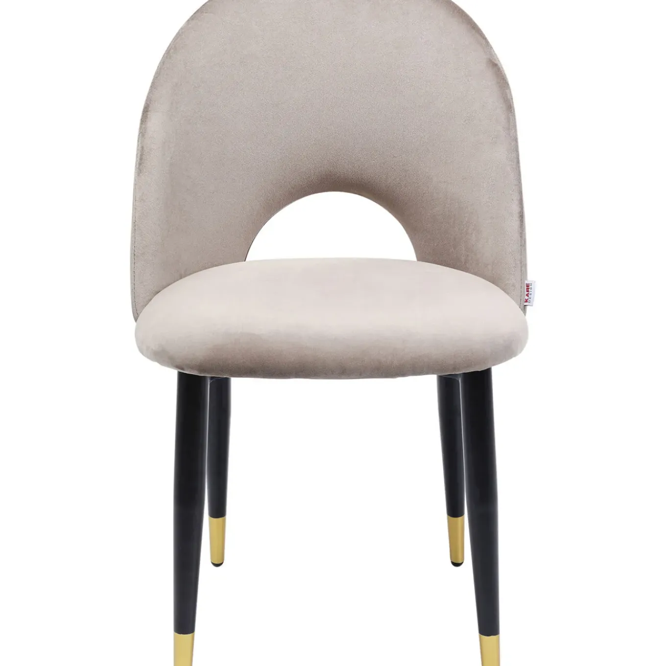 Chaise Iris Velours Beige