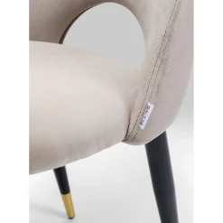 Chaise Iris Velours Beige
