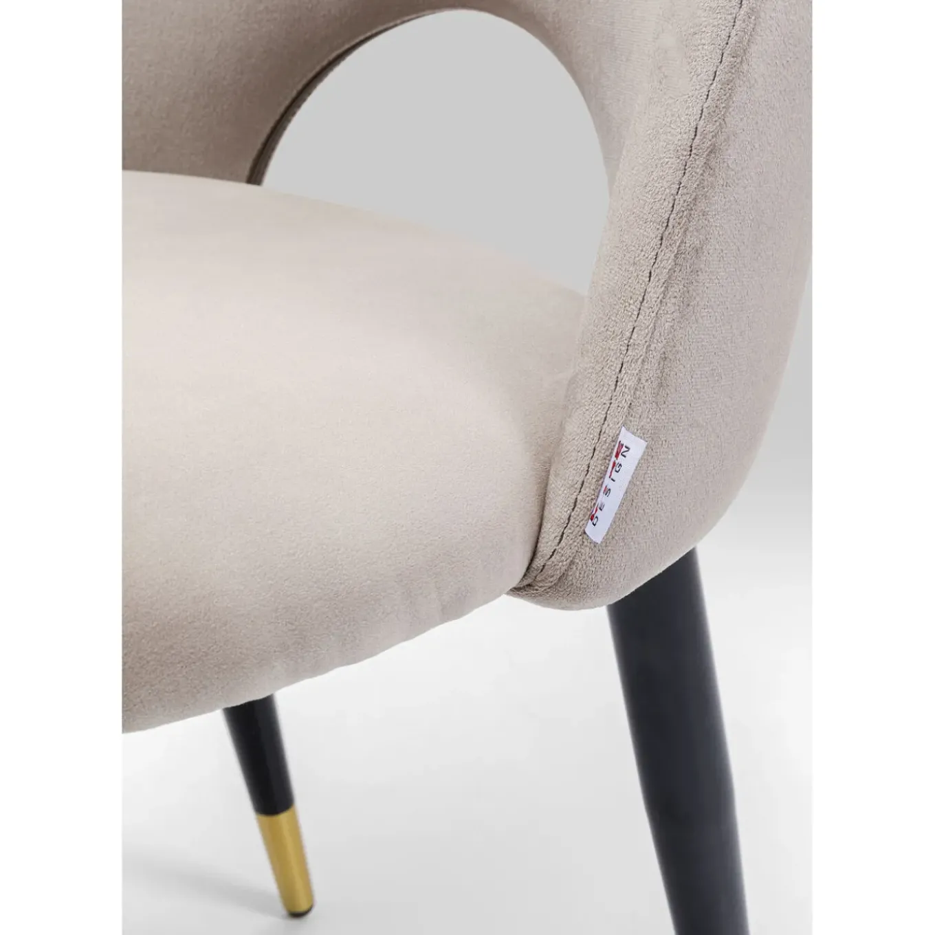 Chaise Iris Velours Beige