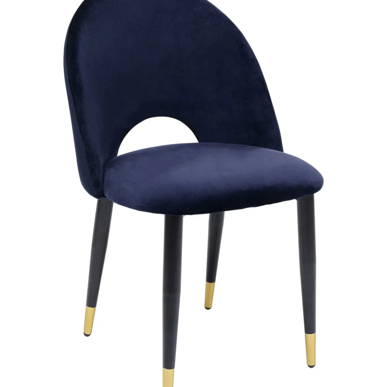 Chaise Iris Velours Bleu (2/Set)