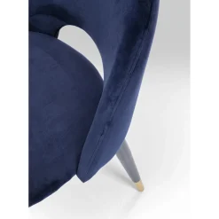 Chaise Iris Velours Bleu (2/Set)