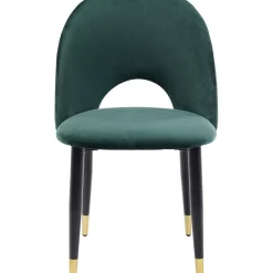 Chaise Iris Velours Vert