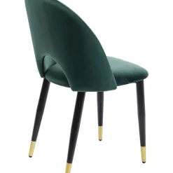 Chaise Iris Velours Vert