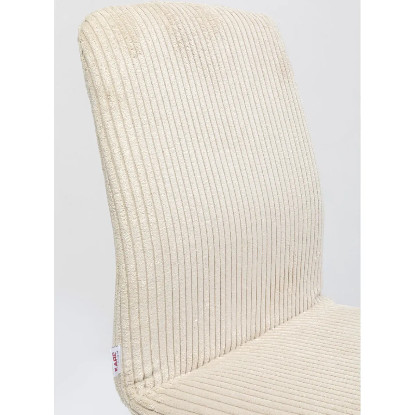 Chaise Lara Velours Cotele Creme
