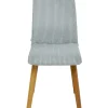 Chaise Lara Velours Cotele Bleu