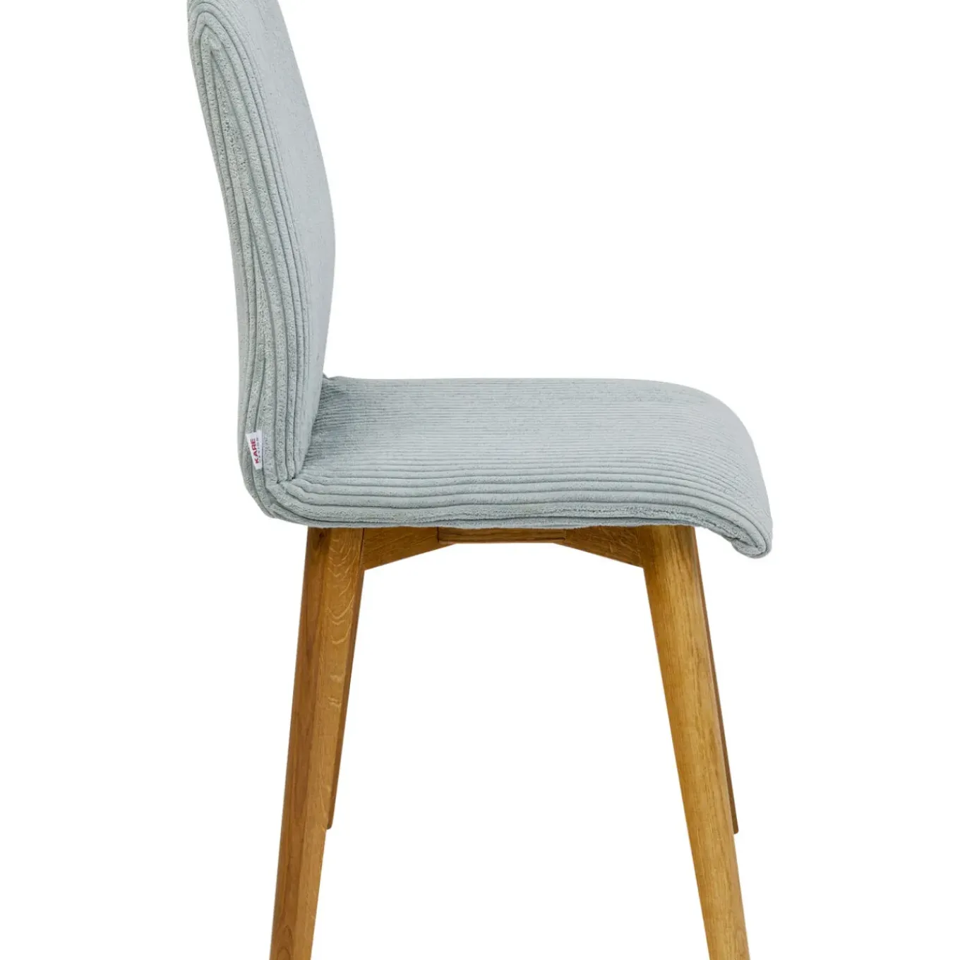 Chaise Lara Velours Cotele Bleu