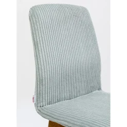 Chaise Lara Velours Cotele Bleu