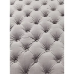 Chaise Longue Desire Velours Argente