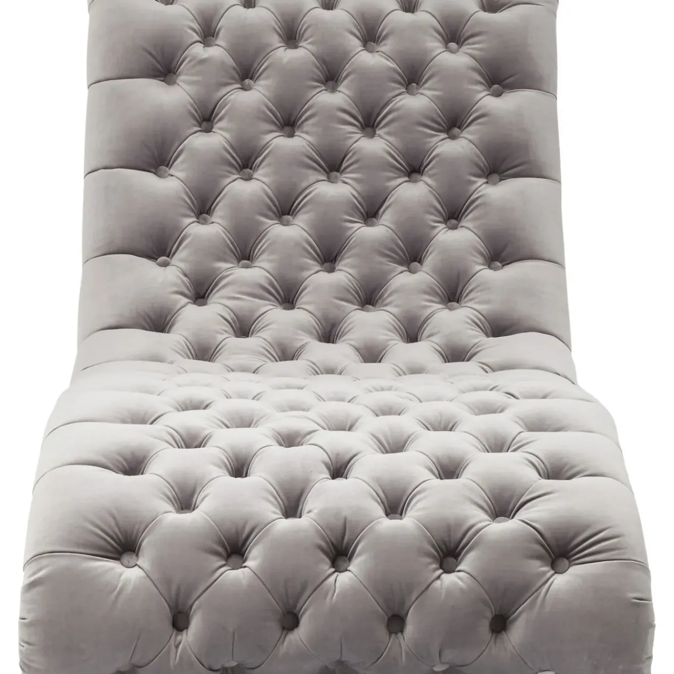 Chaise Longue Desire Velours Argente
