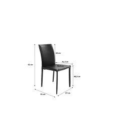 Chaise Milano Noire