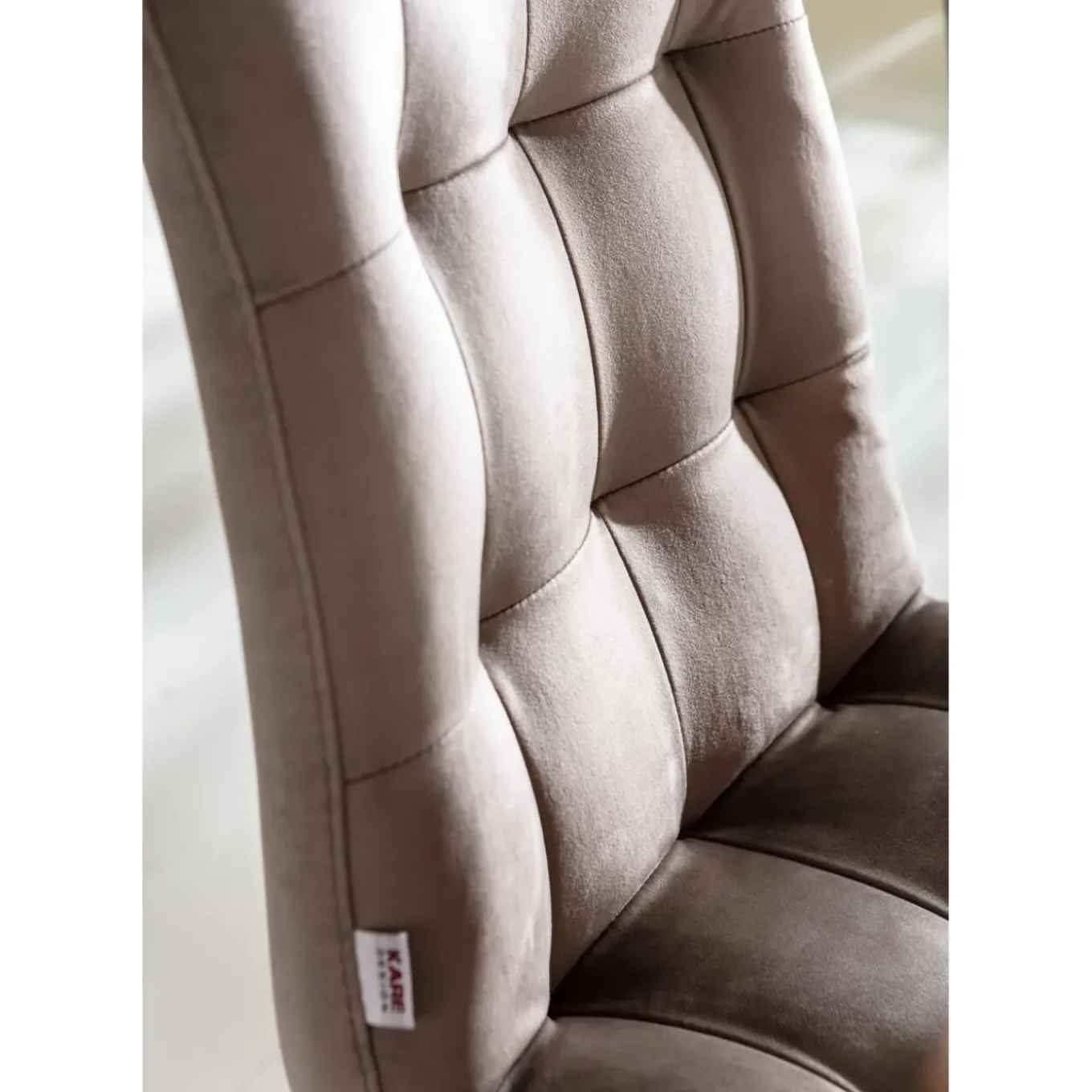 Chaise Moritz Velours Gris