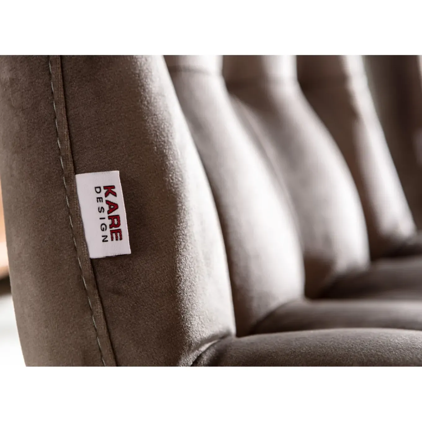 Chaise Moritz Velours Gris