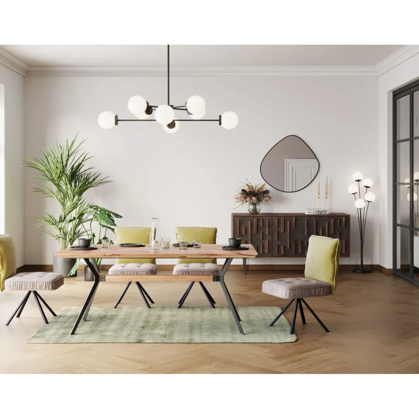 Chaise Pivotante Chelsea Vert