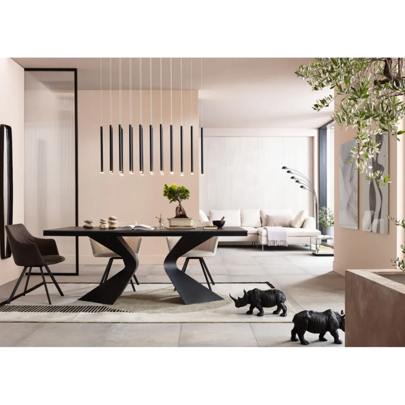 Chaise Pivotante Coco Anthracite
