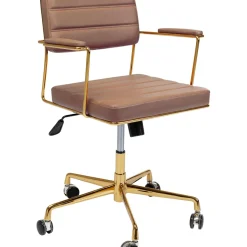 Chaise Pivotante De Bureau Dottore Marron