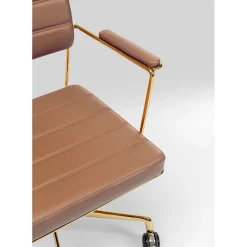 Chaise Pivotante De Bureau Dottore Marron
