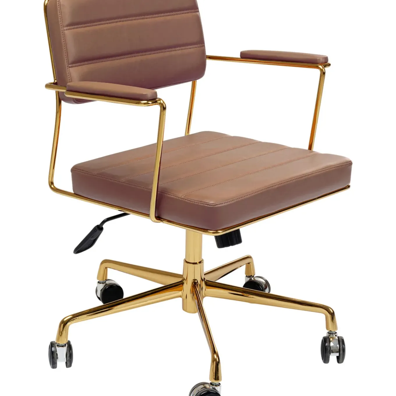 Chaise Pivotante De Bureau Dottore Marron