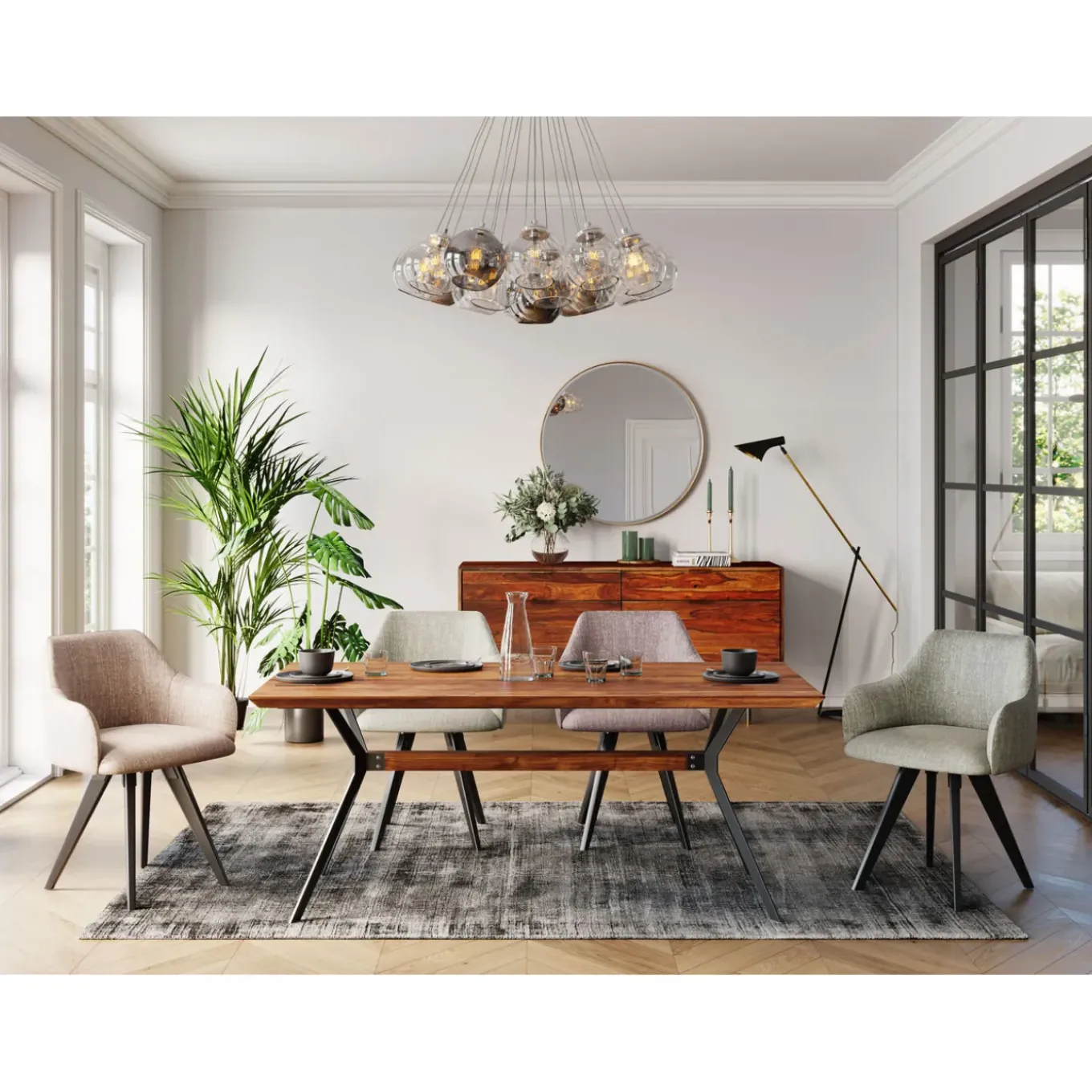Chaise Pivotante Lady Loco Taupe