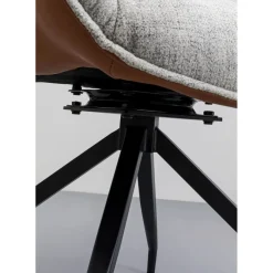 Chaise Pivotante Loris Gris Marron