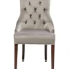 Chaise Prince Velours Gris