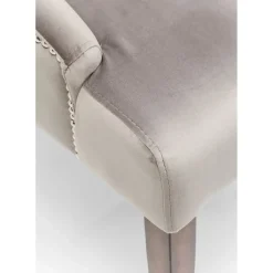 Chaise Prince Velours Gris