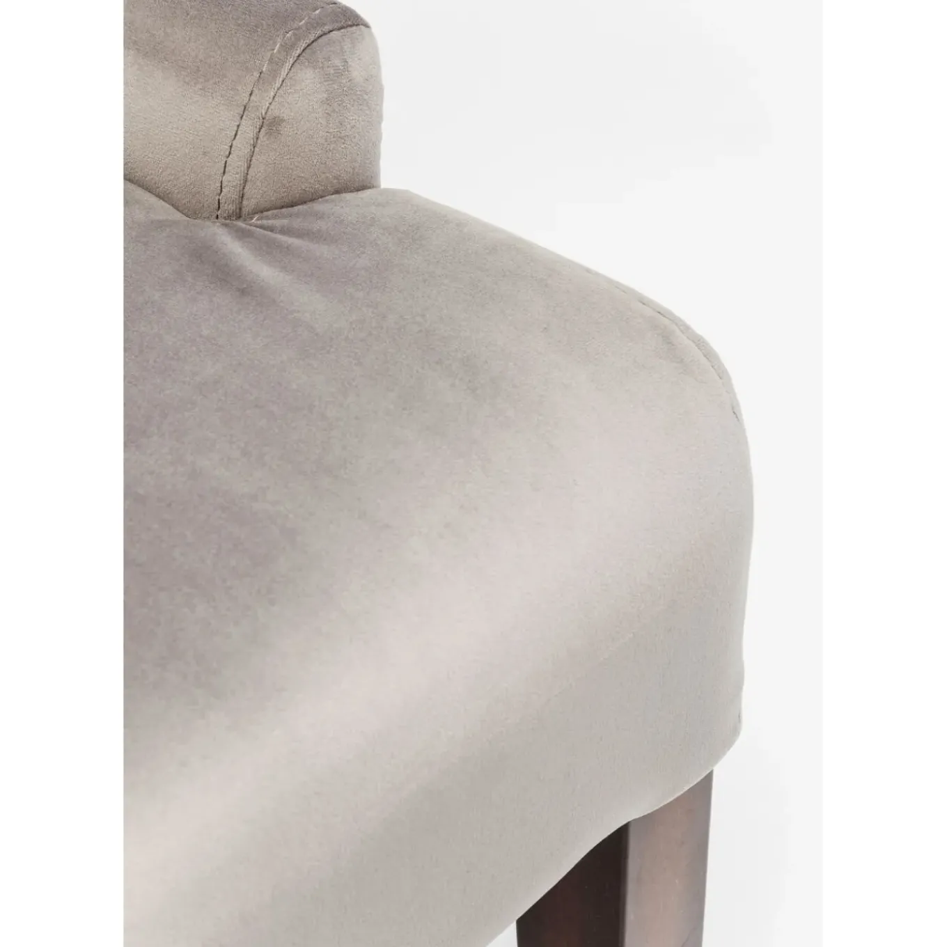 Chaise Prince Velours Gris