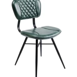 Chaise Samba Cuir Vert Fonce