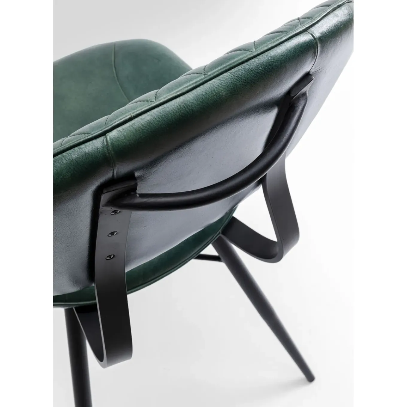 Chaise Samba Cuir Vert Fonce