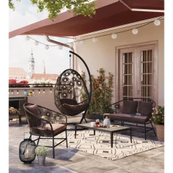 Chaise Suspendue Ibiza Marron