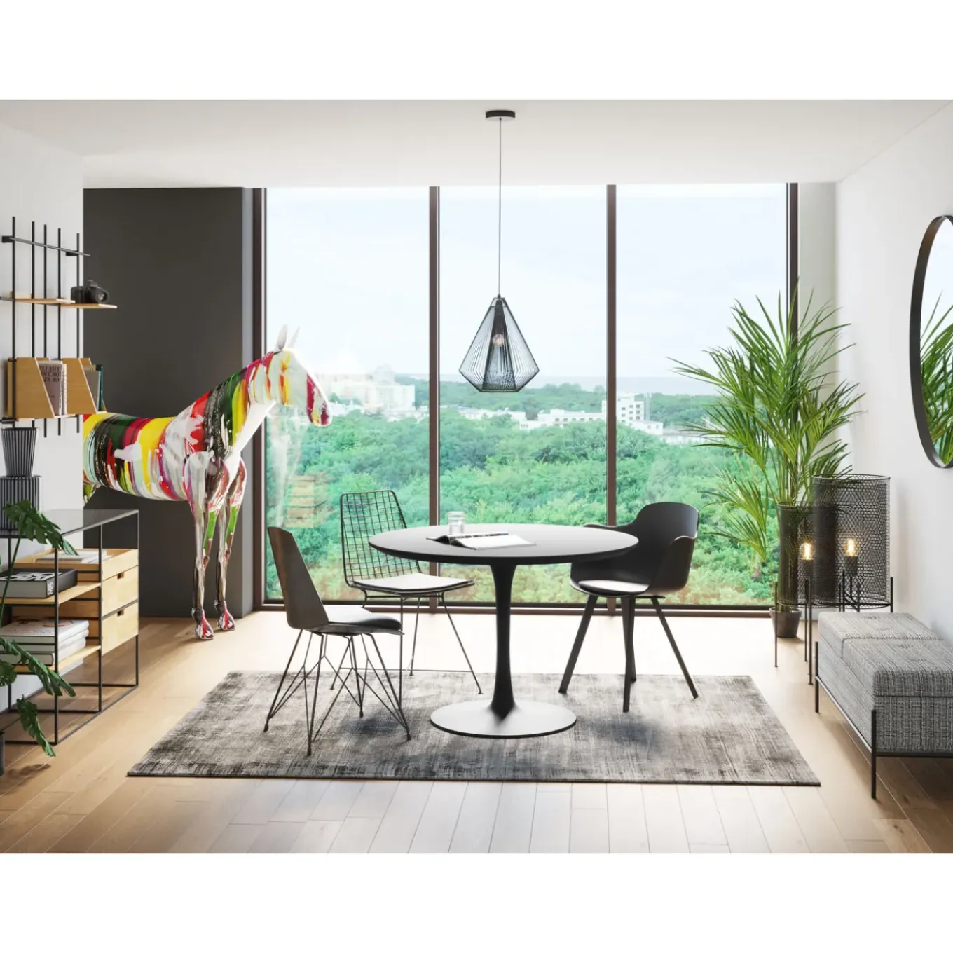 Chaise Wire Noir