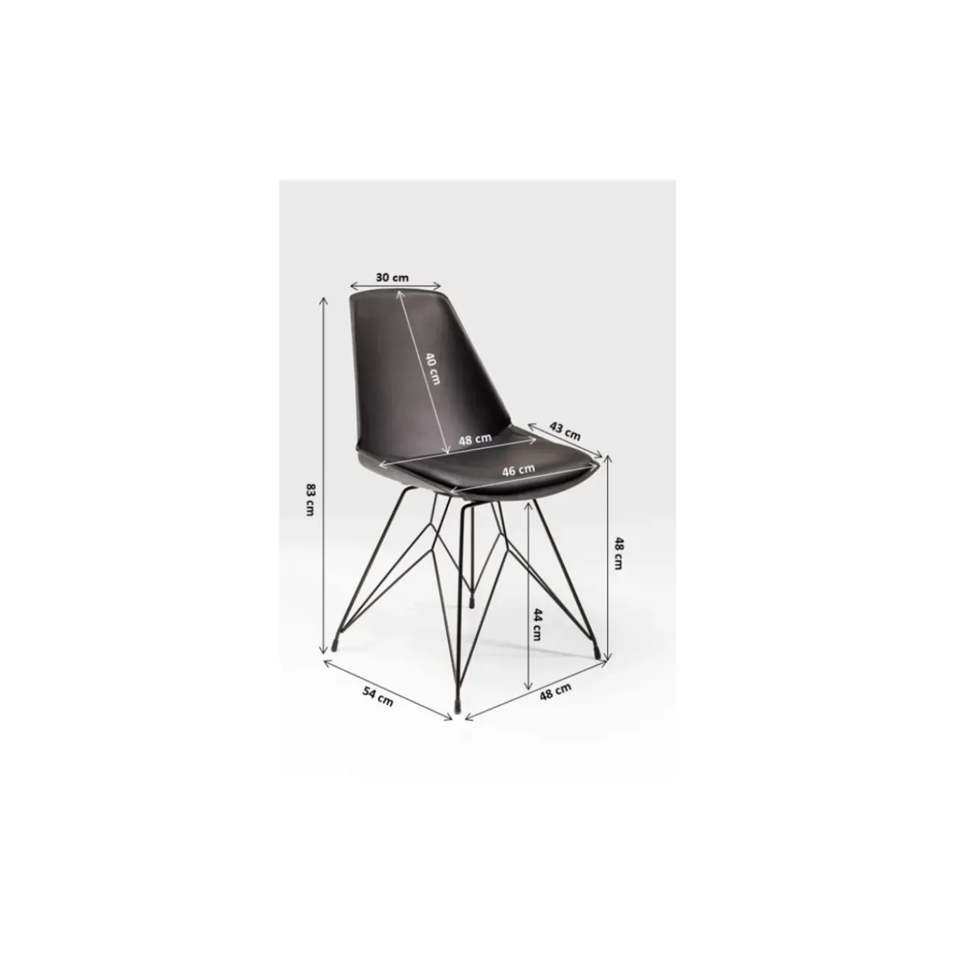 Chaise Wire Noir