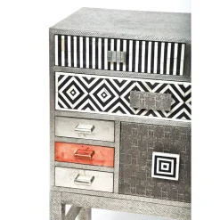 Commode Haute Chalet Argent 13 Tiroirs