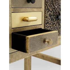 Commode Haute Chalet Dore 13 Tiroirs