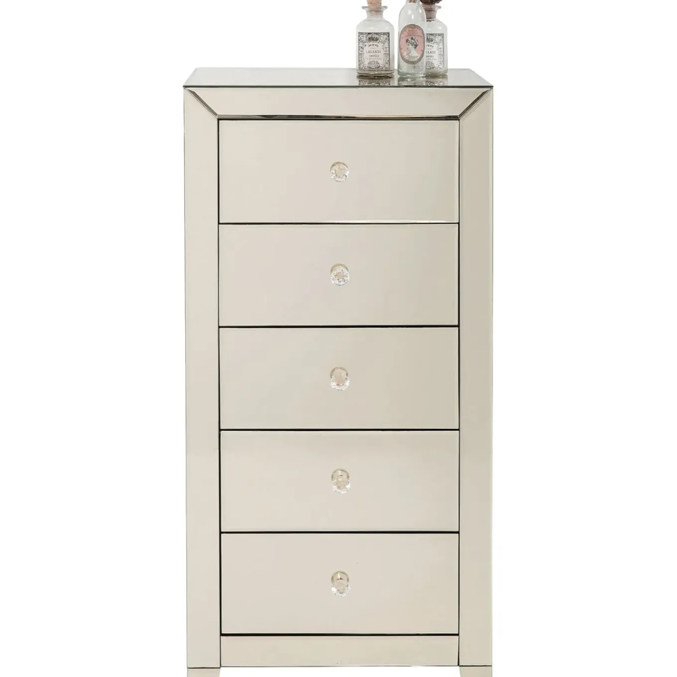 Commode Haute Luxury Champagne 5-Tiroirs