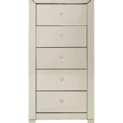 Commode Haute Luxury Champagne 5-Tiroirs