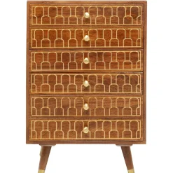 Commode Haute Muskat 6 Tiroirs