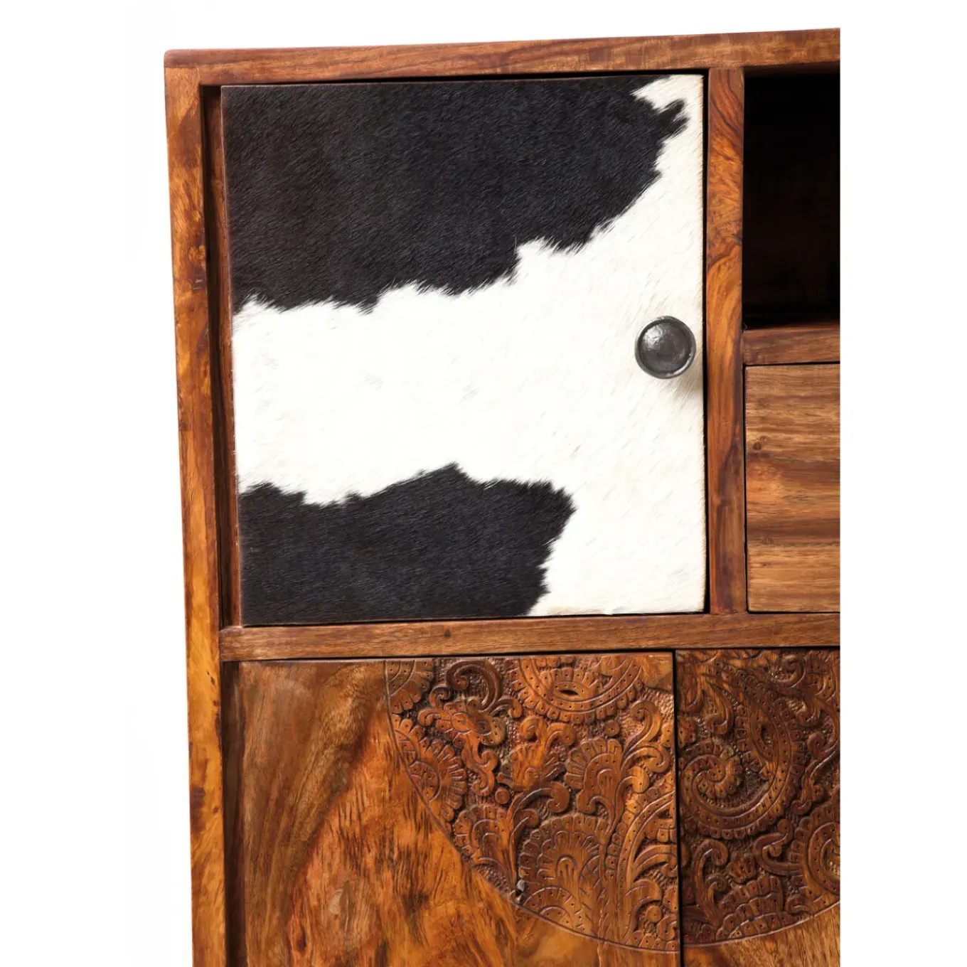 Commode Haute Rodeo 3 Portes,8 Tiroirs
