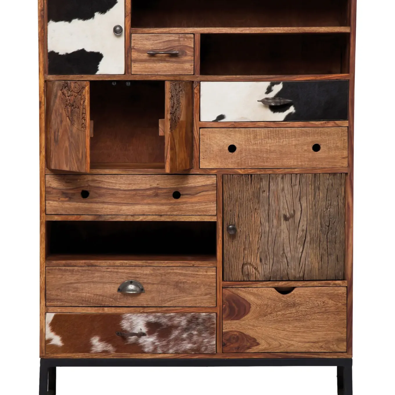 Commode Haute Rodeo 3 Portes,8 Tiroirs